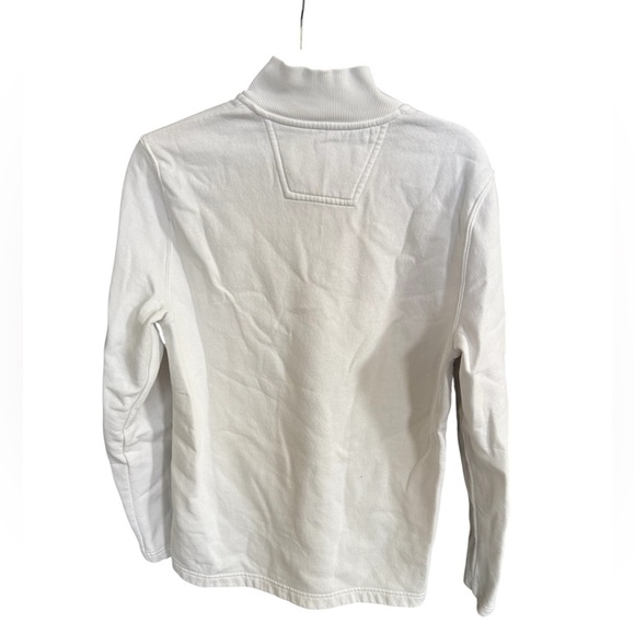 Calvin Klein Jeans White and Blue Striped Top - Picture 3 of 4